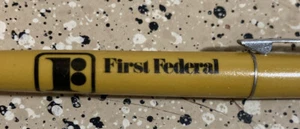 FIRST FEDERAL SAVINGS LOAN HUTCHINSON KANSAS RITEPOINT Advertising Pen NO Ink - Picture 1 of 4