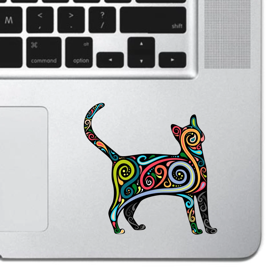 Cat Kitten Art Sticker Vinyl Decal MacBook Pro Air 13" Sticker Laptop iPad Decal - Image 1 of 3