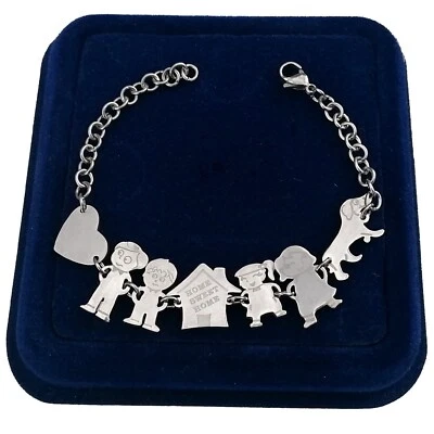 Braccialetto Bracciale Famiglia Sweet Home Mamma Papà Figlio Maschio Femmina M15 - Immagine 1 di 3