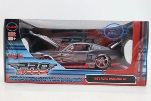 Maisto Pro Rodz 1:24 Diecast Pro-Touring grau mit Flammen 1967 Ford Mustang GT - Bild 1 von 11