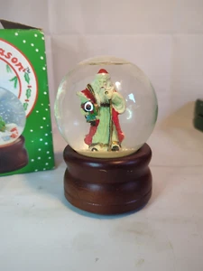Globo de nieve vintage Papá Noel probado y funciona C3 - Imagen 1 de 6