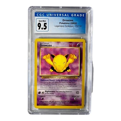 Drowzee 73/110 Legendary Common Vintage 2002 Pokemon Card CGC Graded 9.5 Gem - Image 1 of 4