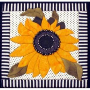 SUNFLOWER No Sew Quilt Board Wall Hanging Kit