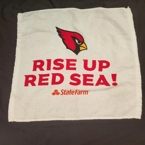 Arizona Cardinals NFL FOOTBALL RISE UP RED SEA SGA Rally Towel 17x15 Cover