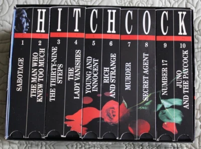 Alfred Hitchcock VHS 10 Movie Box Set Sabatoge Murder Lady Vanishes 39 Steps #17 - Image 1 of 4