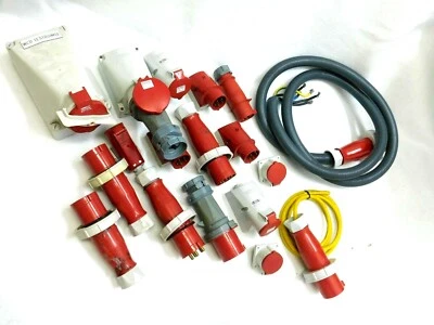 CEE Starkstrom Stecker Kupplung Wandsteckdose Mennekes ** Posten 18-teilig ** - Imagem 1 de 4