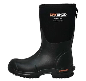 Bota Dryshod Mudcat Mid para tareas en todas las condiciones para hombre 7 negra/naranja MDC-MM-BK - Imagen 1 de 7