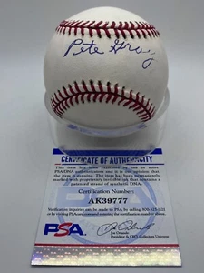 Pete Gray St. Louis Browns Signed Autograph Official League Baseball PSA DNA - Picture 1 of 2