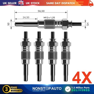 4X Bujías incandescentes para RENAULT 9 11 18 19 I II 20 21 25 30 71719015 - Imagen 1 de 4