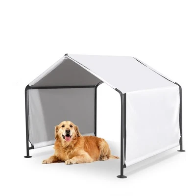 Refugio con sombra para perros al aire libre casa para perros con puerta mejorada tienda para perros resistente a la intemperie... Foto 1 de 4