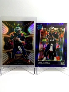 2021 Panini Rookie Card Mac Jones SILVER SELECT + Purple Shock RATED ROOKIE RC - Picture 1 of 5