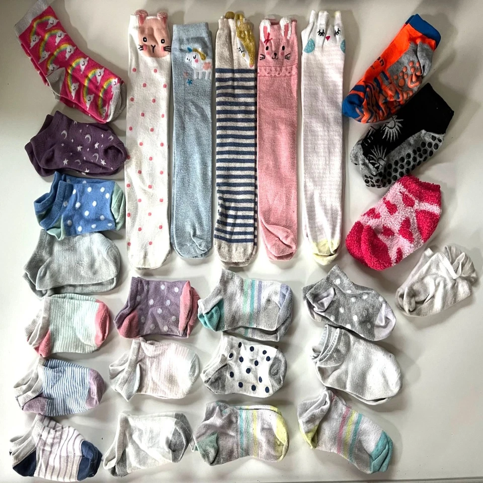 Lote de 25 pares de calcetines para niñas y niños Foto 1 de 4
