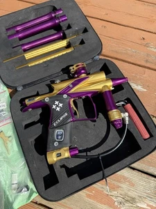 Planet Eclipse Ego 10 SLS Paintball Marker PURPLE/GOLD LIMITED EDITION RARE - Picture 1 of 16
