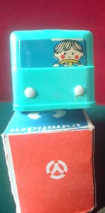 VINTAGE PLASTIC TOY WIND UP CLOCKWORK MADE IN USSR 18cm BOXED - Bild 1 von 4