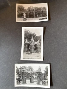 West Bend Iowa ~ Gruta de la Redención ~ Estatua/Calle/SE Entradas Años 30 -3 Tarjetas RPPC - Imagen 1 de 6