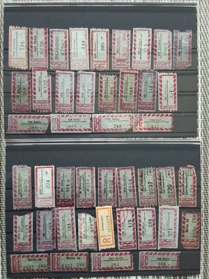 DDR R Zettel 9040 Chemnitz, Leipzig, Schmöln, Wanzleben, Berlin  .... 43 Stück - Bild 1 von 3