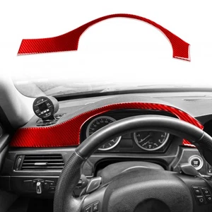 Cuadro de instrumentos de fibra de carbono rojo para BMW Serie 3 E90 2005-2012 - Imagen 1 de 7