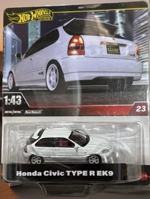 2025 风火轮高级 1/43 白色本田思域 R 型 EK9 全新 — 第 1/2 张图片