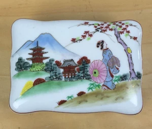 Scatola portagioie vintage Kosen Kutani Cina made in Japan - Foto 1 di 12