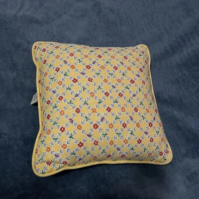 Accent Throw Waverly枕头沙发花园黄色花卉椅16x16 — 第 1/3 张图片