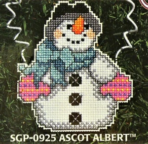Janlynn Sugarplum Express Wizzer 0925 ASCOT ALBERT Schneemann Kreuzstich-Set ~ Neu - Bild 1 von 4