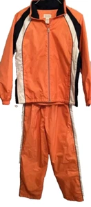 Chándal Y2K Studio Works Colorblock Naranja Chaqueta Cortavientos Pantalones Pequeños M - Imagen 1 de 12