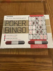 Vintage1963 Transogram Poker Bingo Board Game #5010 New Sealed Htf Rare L@@k - Picture 1 of 3