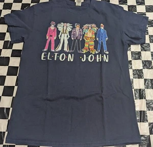 Elton John Farewell Tour 2022 TShirt Elton John Farewell Yellow Brick Toad (6B) - Picture 1 of 7