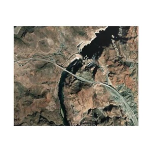 🛰️ Hoover Dam Poster - Satellitenkarte Wandbild - Nevada Arizona Geographie Druck - Bild 1 von 25