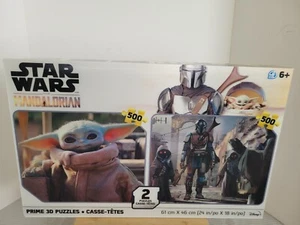 Star Wars The Mandalorian (500 piezas cada uno) NUEVO paquete de 2 rompecabezas 3D de Disney - Imagen 1 de 4