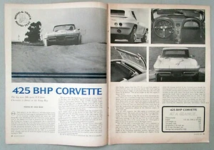 1965 Chevy Corvette Sting Ray Turbo-Jet 396 - Original Road Test Article - Picture 1 of 1