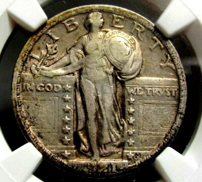 1921 STANDING LIBERTY QUARTER, NGC VF 25/30 VERY CHOICE - Image 1 of 4