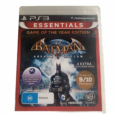 Batman Arkham Asylum GOTY Edition PlayStation3 PS3 Like New FREE Tracked Au Post - Image 1 of 4