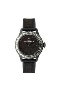 Toy Watch 302557 Women Glitter Only-Time Black GL03BK Swarovsky - Picture 1 of 1