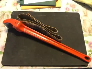 Chiave a tubo in alluminio Ridgid 38" pollici cinghia lunga 18" n. 5 Made in USA - Foto 1 di 6