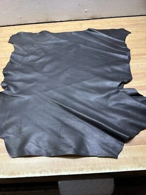 Full Grain Lamb Leather From Italy  2.0 oz.  Color Graphite  4 Sq . Ft.  Row 210 - Image 1 of 4