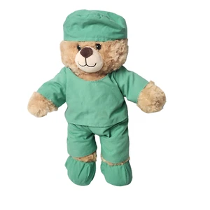 Conjunto Médico Build a Bear Gorra Top Pantalones Botines Doctor Enfermera Verde Sin Oso - Imagen 1 de 7