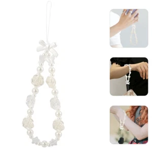 Pearl Łańcuszek na telefon komórkowy Anti Lost Smycz Imitacja Charm Strap - Zdjęcie 1 z 12