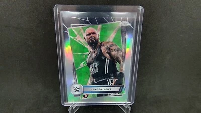 2025 Chrome WWE Luke Gallows - Neon Green and Black Refractor #155 - Image 1 of 2