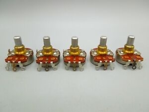 CTS Linear Taper 500 ohm Potentiometer 3/8" Shaft  (LOT OF 5)