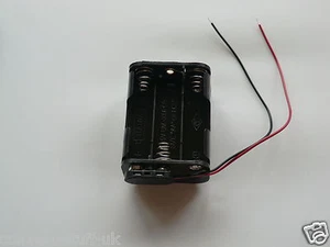 9 volt power supply (3x2fat). 6x AA 9v battery holder & PP3 connector cable.  - Picture 1 of 1
