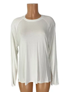 Camisa para mujer Under Armour modal manga larga talla mediana blanca nueva torso activo - Imagen 1 de 8