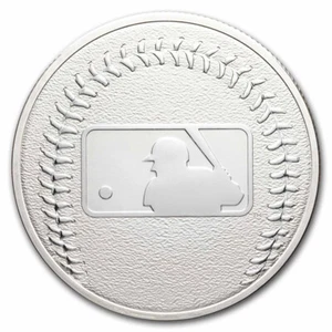 1 oz Silver Round - Major League Baseball (MLB) Logo - Picture 1 of 2