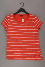 Taifun Ringelshirt Regular Shirt für Damen Gr. 40, M gestreift Kurzarm orange