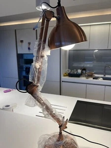 Kupfer Tischlampe Gelenkarm Anglepoise Stil - ohne Leuchtmittel - Bild 1 von 8