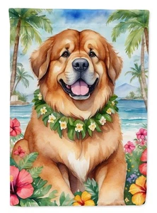 Tibetan Mastiff Luau Flag Canvas House Size DAC6527CHF - Picture 1 of 4