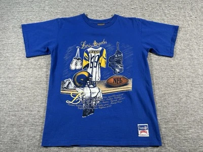 De colección Nuez moscada Los Angeles Rams Para Hombres Medio Azul Puntada Única NFL Hecho en EE. UU. Foto 1 de 4