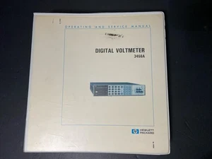 Hewlett Packard 3456A Voltmetro digitale operatore e manuale di servizio 03456-90004 - Foto 1 di 9