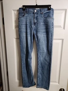 VTG Levis 514 Jeans Boys 16 Reg 28x28 Blue Slim Straight Denim - Picture 1 of 7