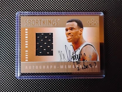2012 Sportkings David Robinson Memorabilia Autograph Silver Auto/40 - Image 1 of 2